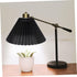 Housoutil Lamp Shade Protector Lamp Black Table Decor Cover Pleated Table s Shades Chandelier Wall Fabric Pleated Light