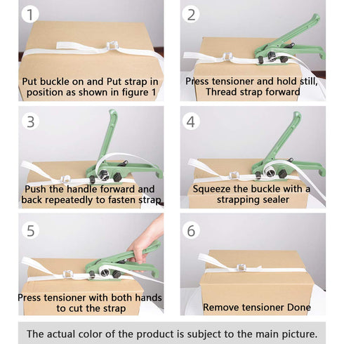 MYFAMIREA Heavy Duty Poly Strapping Tensioner and Cutter for 1/2" -3/4" Width Polyester Strap
