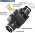TAILONZ PNEUMATIC 4mm Tube OD Air Flow Control Valve, Push-to-Connect Fitting, In-Line Speed Controller