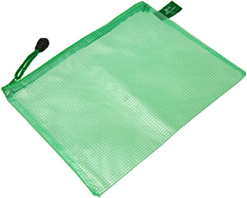 Uxcell A5 Plastic Net Pattern File Document Zipper Bag