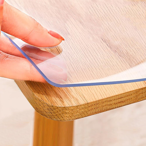 Clear PVC Desk Pad, 36x60 inch Waterproof Wipeable Writing Desk Cover Protector for Office and Home