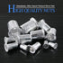 Glarks 210Pcs Aluminum Alloy Rivetnut Insert Nutsert Assortment Kit - M3 M4 M5 M6 M8 M10 Flat Head