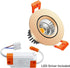 2inch Dimmable 3W 3000K-3500K, CRI80, 25W Bulbs (4Pack) LightingWill LED Downlight, COB Recessed Ceiling Light, Warm