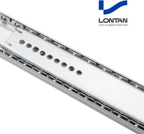 LONTAN 1 Pcs Bottom Mount Centered Drawer Slides for Cabinet & Dresser Drawers, 12 Inch Heavy Duty