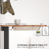 White Under Desk Mounted Sliding Drawer, 60 Degree Tilt Panel, 15'' long & 9'' deep Large Storage Organizer for Sit