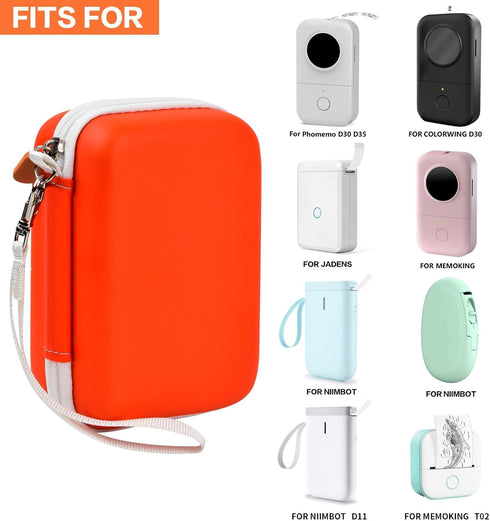 Case Compatible with Phomemo D30 D35 M02/M02S, for NELKO Label Maker, Sticker Storage Holder, Box Only
