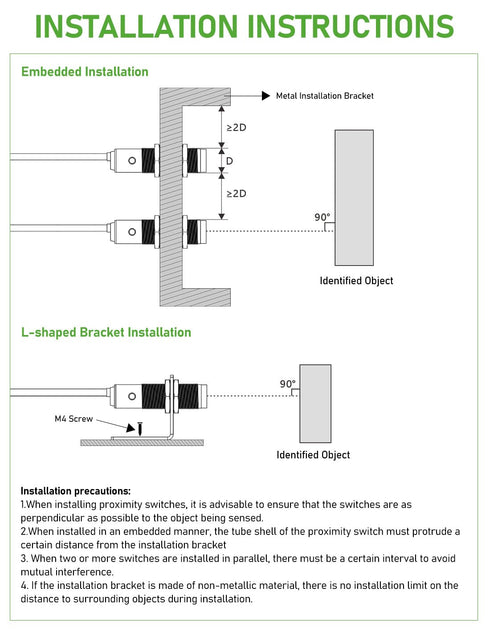Switch,IP65 M16, 3 Wires,12V/24V Input(10-30VDC), 3cm 80cm DIHOOL Photoelectric Proximity Sensor, Laser Motion