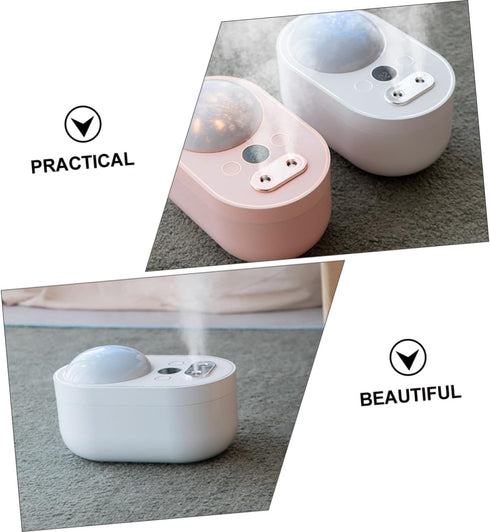 Large Capacity Dual-Jet Home Humidifier with Projector for Kids