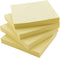BAZIC Sticky Notes, 3x3 Canary Yellow Post Stickies, Colorful Adhesive Memo Pads, Recyclable (100 Sheets/Pack), 2-Packs.