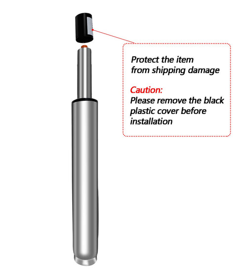 Adjustable Gas Lift Cylinder Tube for Office Chair, 14" to 22" Long, Heavy Duty Hydraulic Pneumatic Cylinder (8" Stroke)
