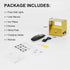 HEIKESZ 4000mAh, Remote,3 Rechargeable Wireless Wall Light, Motion Sensor Indoor Lights, Battery Powered LED Up Down