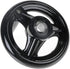 YXQ 3.94'' Hand Wheel Black with Revolving Handle, 3 Spoked Round Handwheel for Milling Machine, 12mm Hole