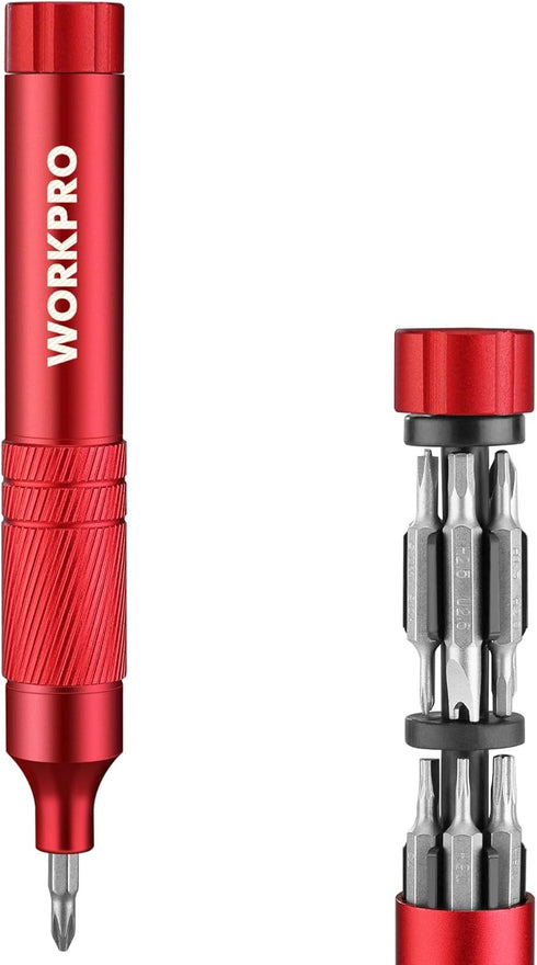 WORKPRO 24-in-1 Precision Screwdriver Set, Manual Pen Style Screwdriver with 24 Tough S2 Steel Bits
