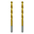 Tools 3/8 Inch x 6 Inch Cobalt Aircraft Extension Bit, 2 Pack M35 Cobalt Drill Bit, Industrial Titanium Coating
