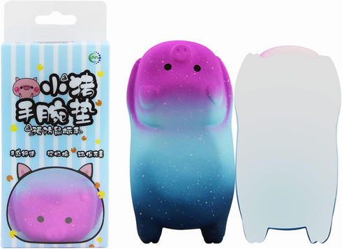 Small Wrist Rest Mouse Pad, Mini Cute Pig Shape Ergonomic Memory Foam Cushion for Office Computer Laptop, Comfortable