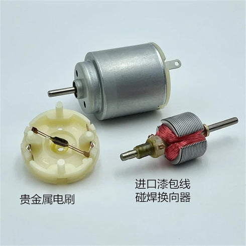 RNUDBLSK 10PCS RE-140RA-12240 21mm 3V 5V 6V 9800RPM Round Electric Motor DC Small Motor for Electric Climbing Car Boat