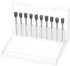 10pcs Carbide Rotary Burrs, 3/32" (2.35mm) Shank, 1/4" (6mm) Head Double Cut Inverted Cone N Shape Die Grinder Bits for