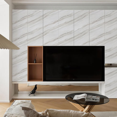 Marble Contact Paper, Peel and Stick Waterproof Faux Wallpaper for Kitchen Countertops, Self-Adhesive 15.7 197