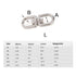 304 Stainless Steel Eye to Eye Swivel Ring, M6 1/4" Key Ring Connectors for Anchor Chain (5PCS)