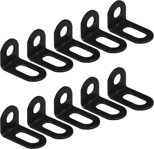 ZHJISHGUO 10 Pcs L Brackets - 18x20x31mm/0.7"x0.8"x1.2" Stainless Steel Corner Braces for Furniture,