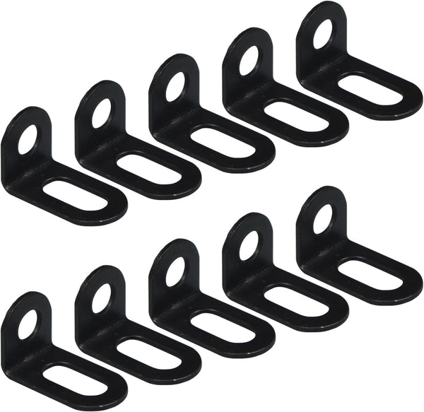ZHJISHGUO 10 Pcs L Brackets - 18x20x31mm/0.7"x0.8"x1.2" Stainless Steel Corner Braces for Furniture,