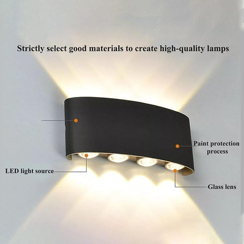 8W 4000K Sconce Lights LED Room Wall Lights Up Down Wall Lighting Lamps for Living Room Bedroom