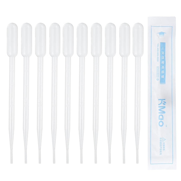 PATIKIL 40pcs 2ml Disposable Pipettes Dropper, Calibrated Plastic Eye Dropper with Scale for Science Lab Crafts Makeup