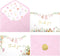 OIPKKUI 50 Pack Pink Baby Shower Thank You Cards Shower Pink Gold Foil
