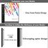 Telescoping Project Organizer Binder - 2PCS, 13 Pocket 3-Ring Binder with Customizable Cover, Black