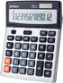 M&G Desk Calculator, 12 Digit Extra Large LCD Display, Dual Solar Power and Battery for Office Home School