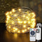 Wentwos 33FT 100 LED Rechargeable String Lights, USB Charging, IP65 Waterproof Outdoor Camping
