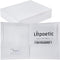 Two-Pocket Folders, White Glossy Laminated Paper Folder, Letter Size, Holds 100 Sheets, Box of 50