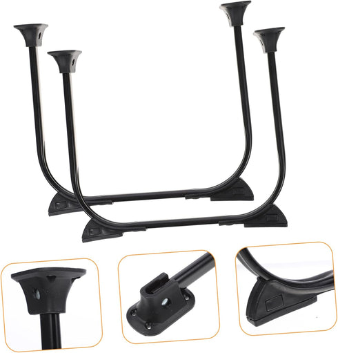 2pcs Holibanna Foldable Hairpin Table Legs Metal Furniture Legs for Coffee Table TV Stand Sofa Sturdy and Modern Design
