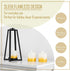3"X3" Set 3 smtyle Vintage Plastic Flickering Flameless Pillar Candles Battery Operated White and Gold Fake Candles