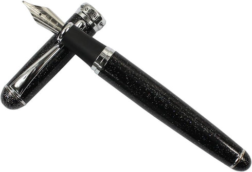 Gullor Advanced Jinhao Medium Fountain Pen, Black Night Sky Pattern