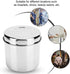 304 10cm Medical Ointment Jar, Stainless Steel Jar with Lid for Cotton Balls Gauze and Dressings, Diameter Cotton