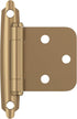 Amerock BPR3429CZ Cabinet Hinge, Variable Overlay Self Closing Face Mount, Champagne Bronze, 1 Pair