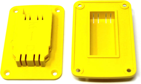 Yellow Plastic Power Tool Holder Mount for Milwaukee M18 or Dewalt 20V 12V Power Drill, 10 Pack