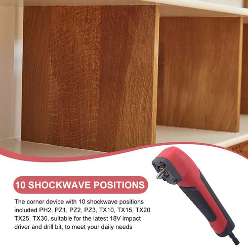 1PC Right Angle Attachment Electric Screwdriver 90 Degree Corner Adapter Drill Bit