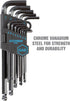 OEMTOOLS 24287 13-Piece SAE Hex Key Set, Allen Wrenches Set, Long Arm Ball End Hex Key Wrench Set, Allen Key Storage by OEMTOOLS