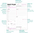 Daily Planner Notepad, Tear-Off Daily Planning Pad with To Do Lists, Schedule, 50 Undated Sheets, 8.5 x 11 in