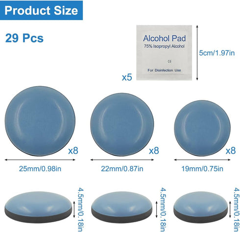 24Pcs Countertop YuCool Appliance Sliders for Kitchen, Self-Adhesive Small Kitchen Finds Appliance Slider Hacks Easy