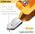 Canitu 2 in 1 Manual Tile Glass Cutter Tool Kit with 3-15 mm Tungsten Steel Blades for DIY Cutting