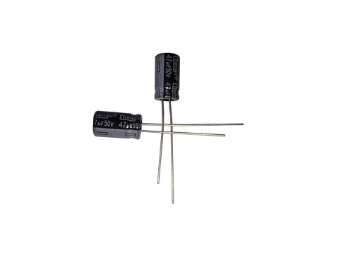50 PCS Aluminum Electrolytic Capacitors, 47uF 50V 6.3 * 11 +/-20% -40-+105?