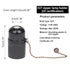 2E26 Bulb Bulb FIRVRE Retro lamp Holder with Pull Chain,Waterproof lamp Bases,Edison Vintage Holder,Screw Adapter