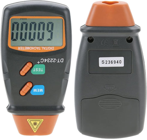 Digital Tachometer, Non-Digital Photo Tachometer RPM Meter with LCD Display, 2.5 to 99 RPM Range
