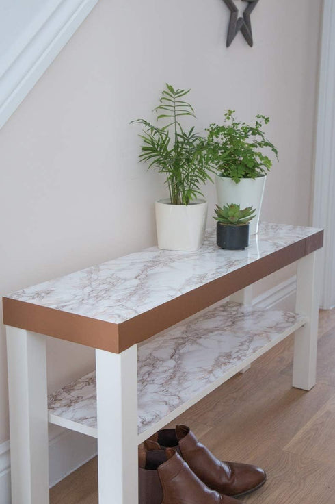 d-c-fix Cortes Marble Brown Look Peel and Stick Contact Paper, Self-Adhesive Waterproof Vinyl for Kitchen, 26.5" x 78.7"