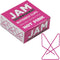 JAM PAPER Colorful Butterfly Clips - Pink Paper Clamps, 15/Pack