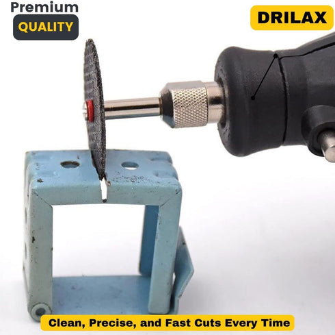 Fiberglass Reinforced Cut-off Wheels Discs Kit 1 1/4 inch Diameter 25 Pieces + 2 Mandrel for Dremel Tool 426 426b