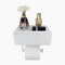 Generic Toilet Paper Holder with Built-in Storage Drawer | Glossy Plastic Bathroom Organizer